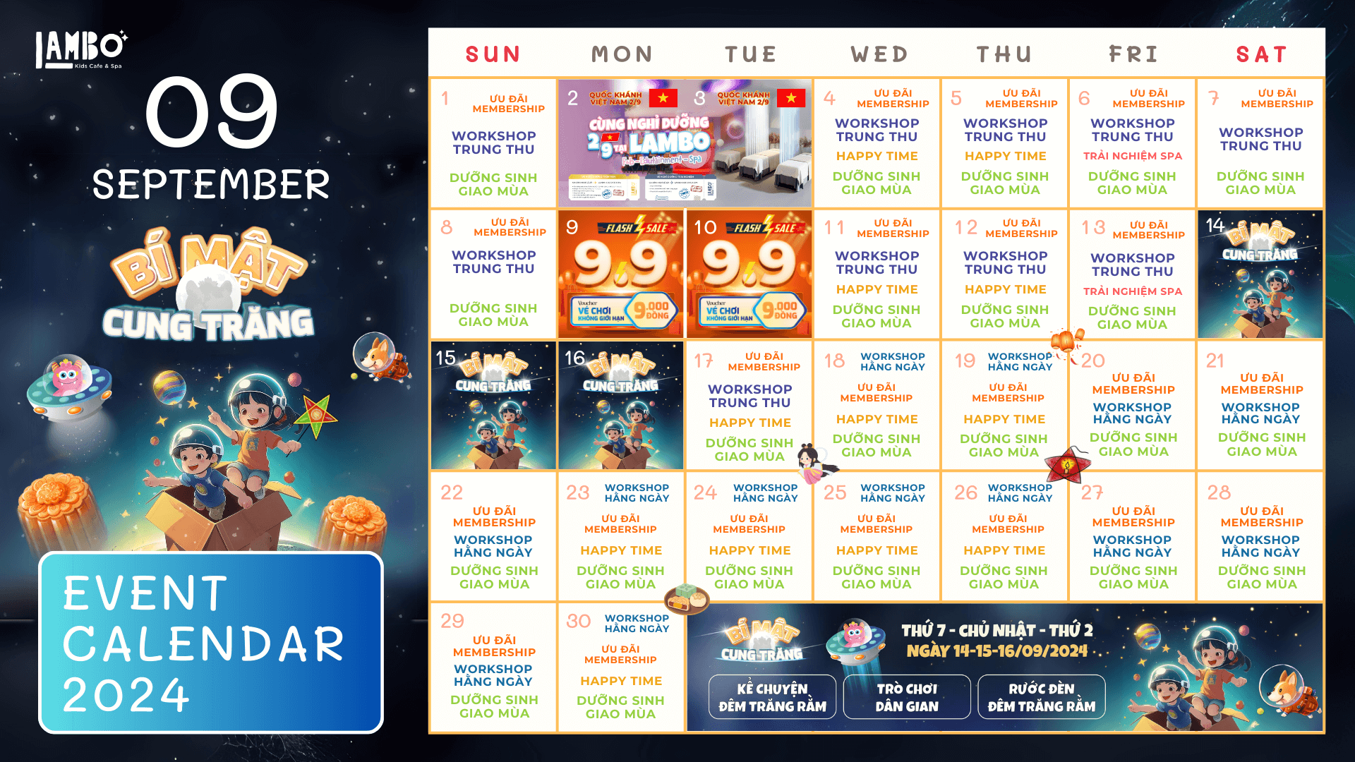 Lịch sự kiện tháng 9 tại Lambo