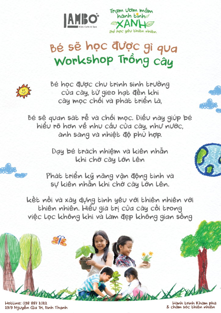 Lợi ích từ Workshop Trồng Cây cho bé