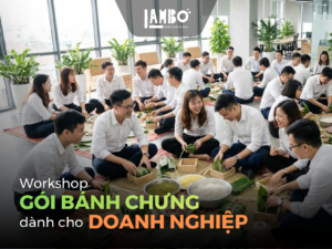 Workshop gói bánh chưng cho doanh nghiệp tại không gian ấm cúng