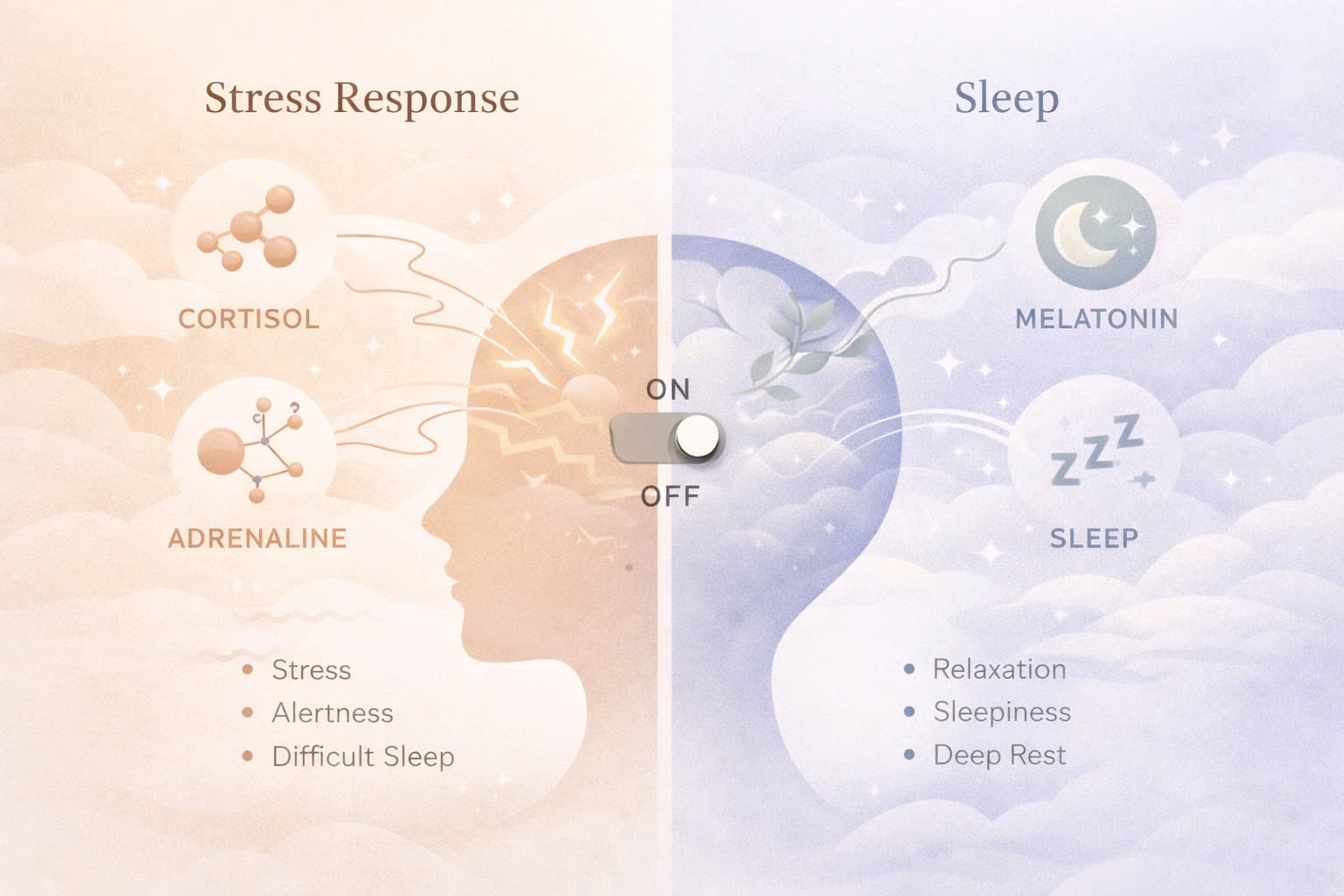 Stress và mất ngủ không chỉ là chuyện tâm lý, mà là chuyện của hệ thần kinh